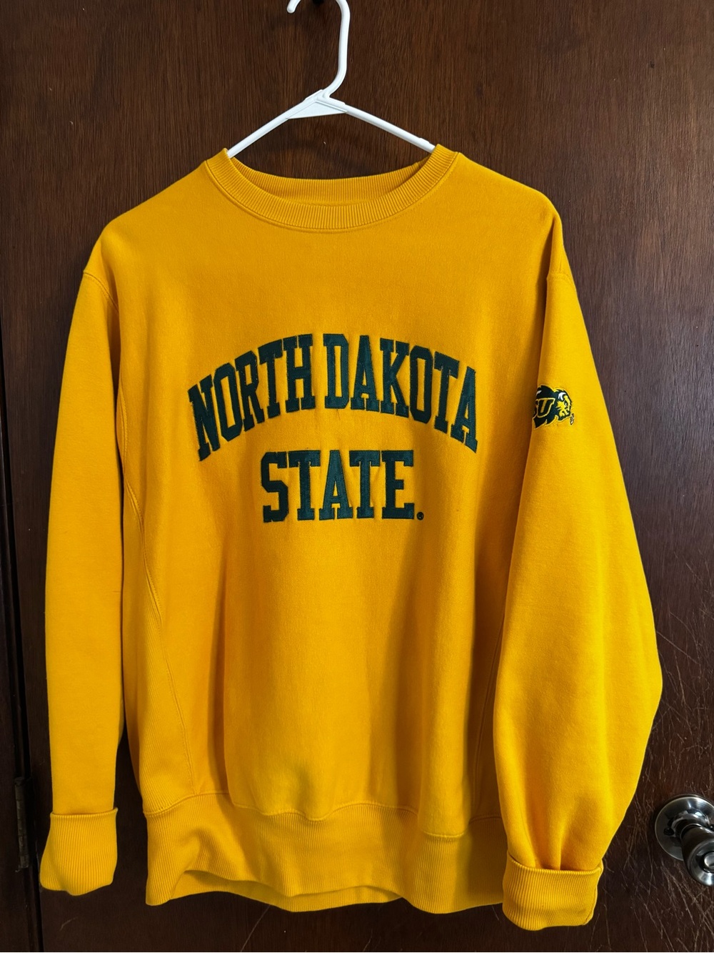 Signature Yellow North Dakota State Crewneck Sweatshirt